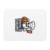 Chef Boo – Spooky Cute Halloween Ghost Spoon Magneet (Horizontaal)