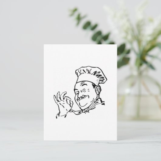 chef briefkaart (Staand voorkant)