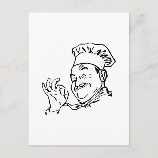 chef briefkaart (Voorkant)