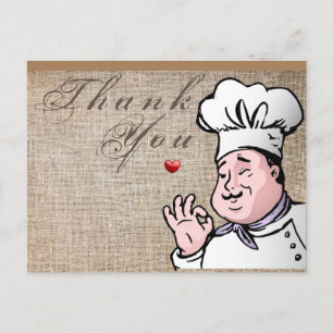 Chef-Briefkaart Briefkaart