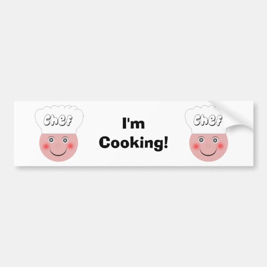 Chef Bumpersticker (Voorkant)