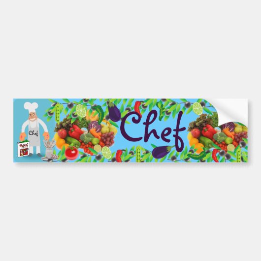 chef-bumpersticker bumpersticker (Voorkant)