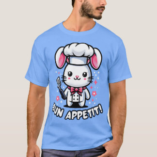 Chef Bunny Paasdag Grappig Koken Koken Baker Kit T-shirt