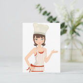 Chef bust briefkaart (Staand voorkant)