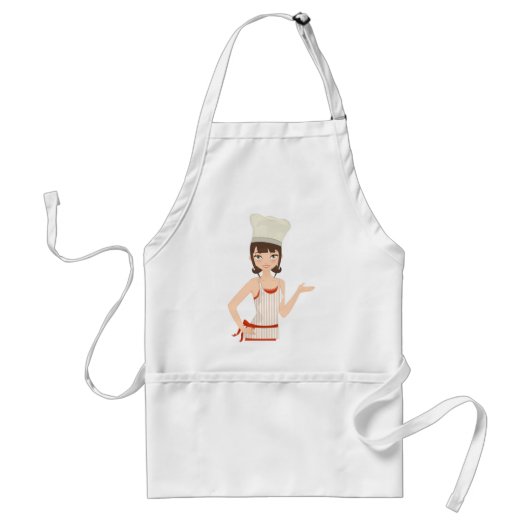 Chef bust standaard schort (Voorkant)