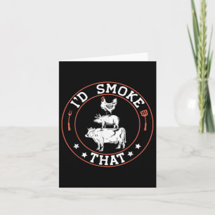 Chef Butcher BBQ Smoker is die barbecueput roken Kaart