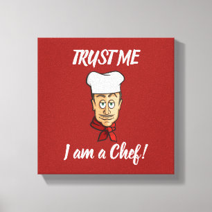 Chef Canvas Afdruk