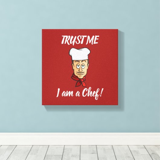 Chef Canvas Afdruk (Insitu (Houten vloer))