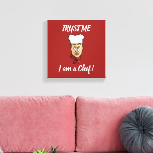 Chef Canvas Afdruk (Insitu (Woonkamer))