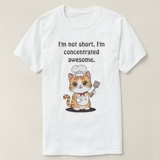  Chef Cat T-shirt (Design voorkant)