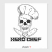 Chef Cateraar Training School Afstuderen Sticker (Vel)