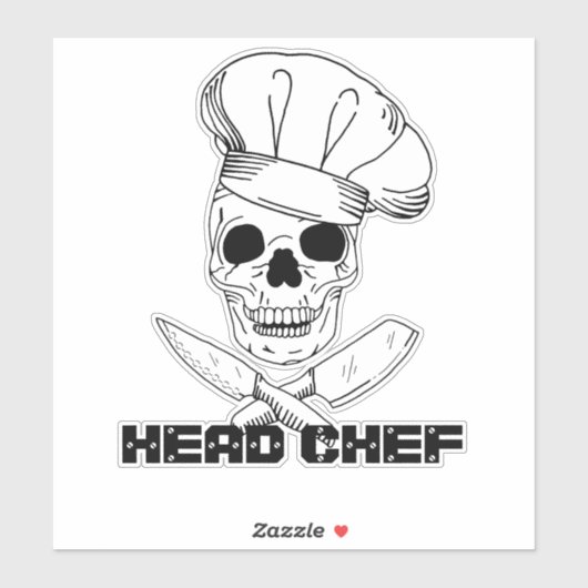 Chef Cateraar Training School Afstuderen Sticker (Vel)