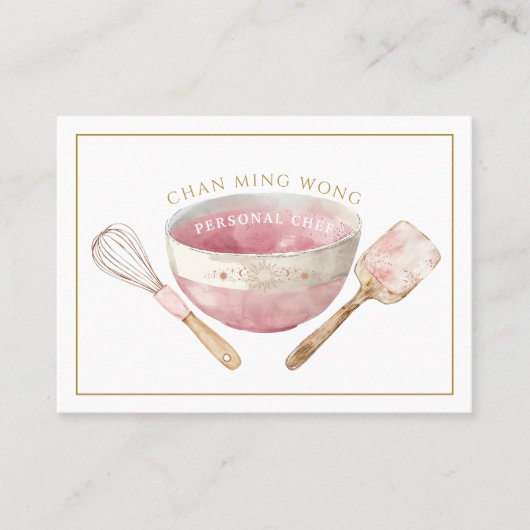 Chef Cateraar Visitekaartje (Voorkant)