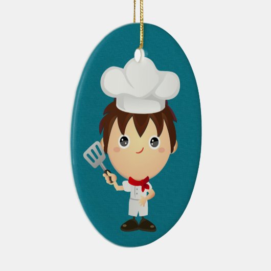 Chef - Caterer - SRF Keramisch Ornament (Rechts)