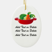 Chef - Caterer - SRF Keramisch Ornament (Achterkant)