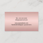 Chef Catering Bakkerij Gebak Zwart & Roos Goud Visitekaartje (Achterkant)