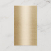 Chef Catering Black Knife Gold Silver Visitekaartje (Achterkant)