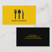 Chef Catering Food Restaurant Visitekaartje (Voorkant / Achterkant)