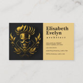 Chef Catering Goud Modern Zwart Blink420 Zakelijk Visitekaartje (Achterkant)