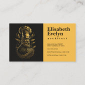 Chef Catering Goud Modern Zwart Blink 309 Visitekaartje (Achterkant)