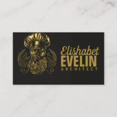 Chef Catering Goud Modern Zwart Blink 432 Visitekaartje (Voorkant)