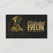 Chef Catering Goud Modern Zwart Blink 507 Visitekaartje (Voorkant)