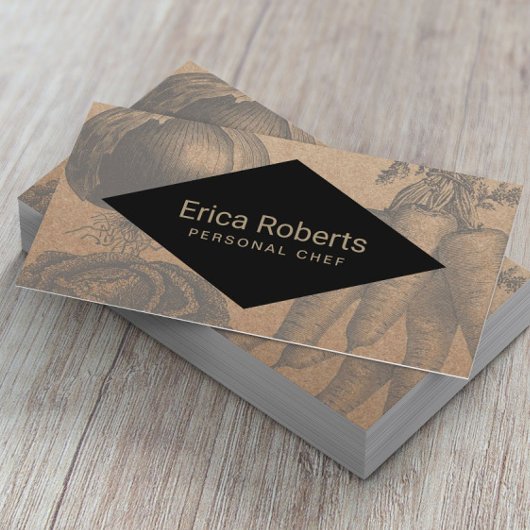 Chef Catering  groenten Rustic Kraft Visitekaartje