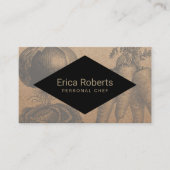 Chef Catering  groenten Rustic Kraft Visitekaartje (Voorkant)