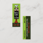 Chef Catering Private Chef Italiaans chef-kok Mini Visitekaartje (Voorkant / Achterkant)