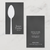 Chef Catering Restaurant Eten Lepel Logo Visitekaartje (Voorkant / Achterkant)