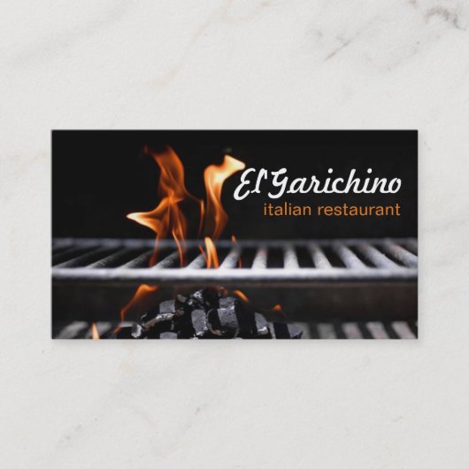 Chef Catering Restaurant Kooklessen Visitekaartje (Voorkant)