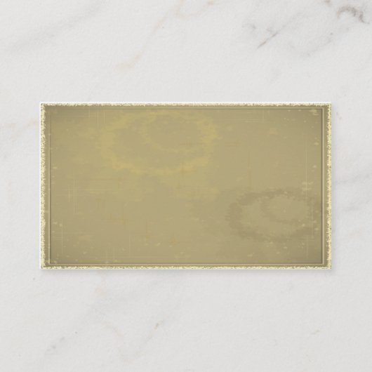 Chef Catering Restaurant  oud papier Visitekaartje (Achterkant)