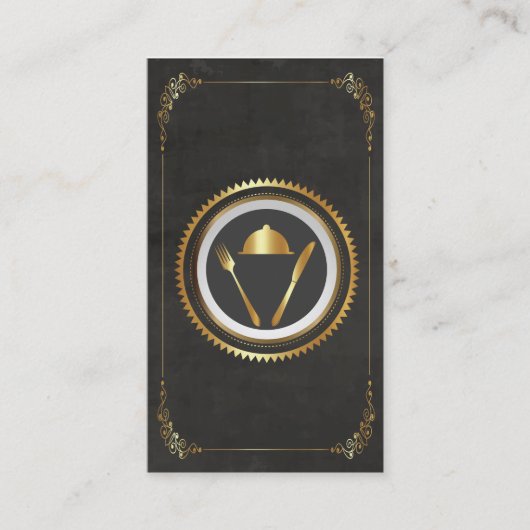 Chef, catering voor Visitekaartje uit restaurants (Voorkant)