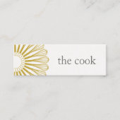 Chef Catering Whisk Modern Catering Mini Visitekaartje (Voorkant)