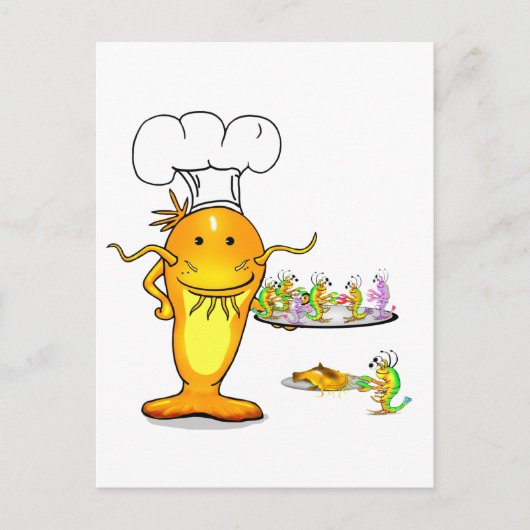 Chef Catfish Briefkaart (Voorkant)