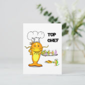 Chef Catfish Briefkaart (Staand voorkant)
