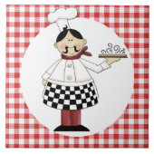 Chef Ceramic Tile Trivet Tegeltje (Voorkant)