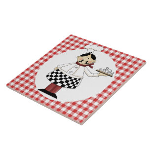 Chef Ceramic Tile Trivet Tegeltje