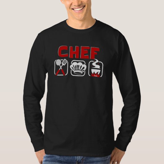 Chef Chef Chef De Cuisine Küchenprofi Chef T-shirt (Voorkant)