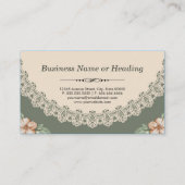 Chef -  Chic Floral Visitekaartje (Achterkant)