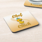 Chef Chick Bier Onderzetter (Linkerzijde)