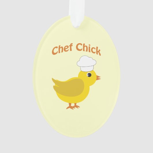 Chef Chick Ornament (achterkant)