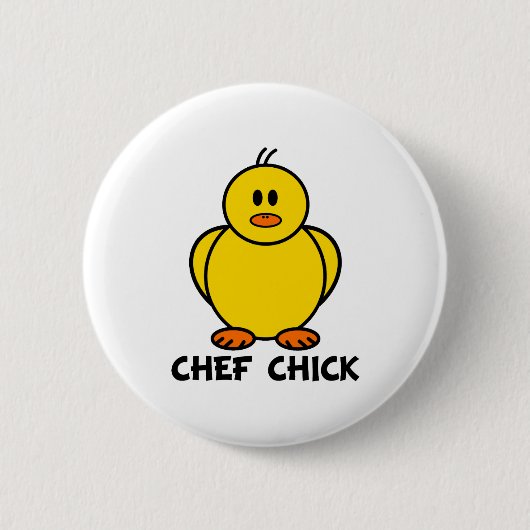 Chef Chick Ronde Button 5,7 Cm (Voorkant)
