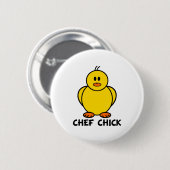Chef Chick Ronde Button 5,7 Cm (Voorkant /achterkant)