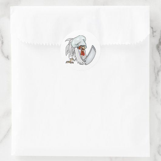 Chef Chicken Ronde Sticker (Tas)