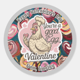 Chef Chicken Valentijn Sticker