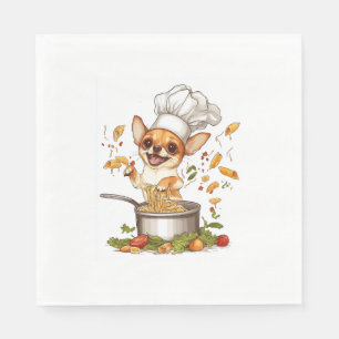 Chef Chihuahua – Culinaire hondenmeester Servet