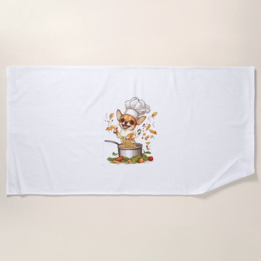 Chef Chihuahua � Culinary Dog Master Strandlaken (Voorkant)