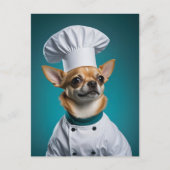 Chef Chihuahua Feestdagenkaart (Voorkant)