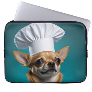 Chef Chihuahua Laptop Sleeve